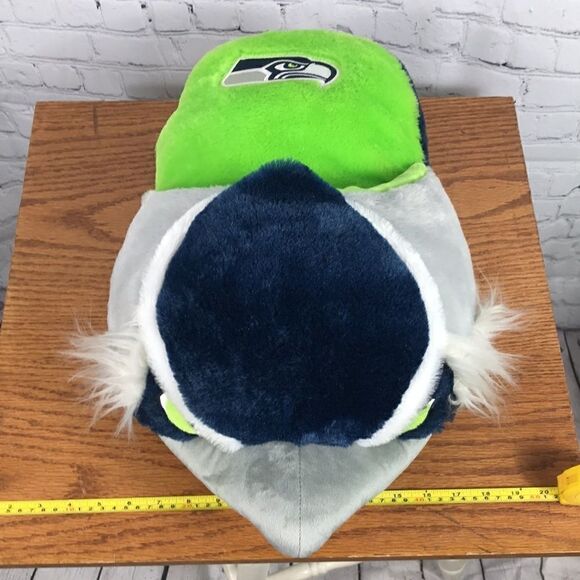 Seahawks Giant double foot warmer! Like new, measures 22” long approx Neon Green - Picture 3 of 5